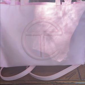 Pink medium telfar bag